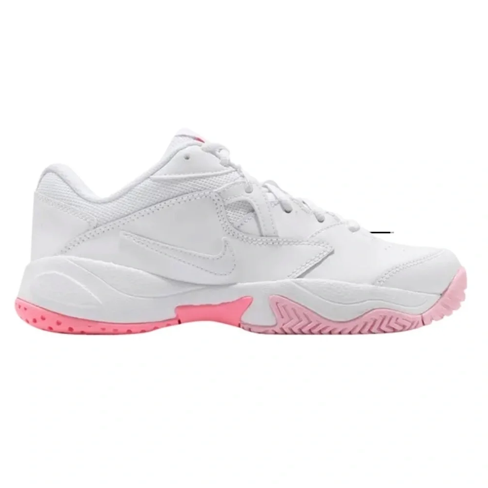 Nike Court Lite 2 White Sneakers with Pink Soles